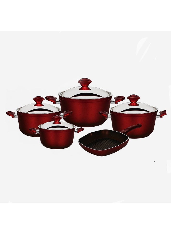 Turkish granite set, 9 pieces, for cooking and serving